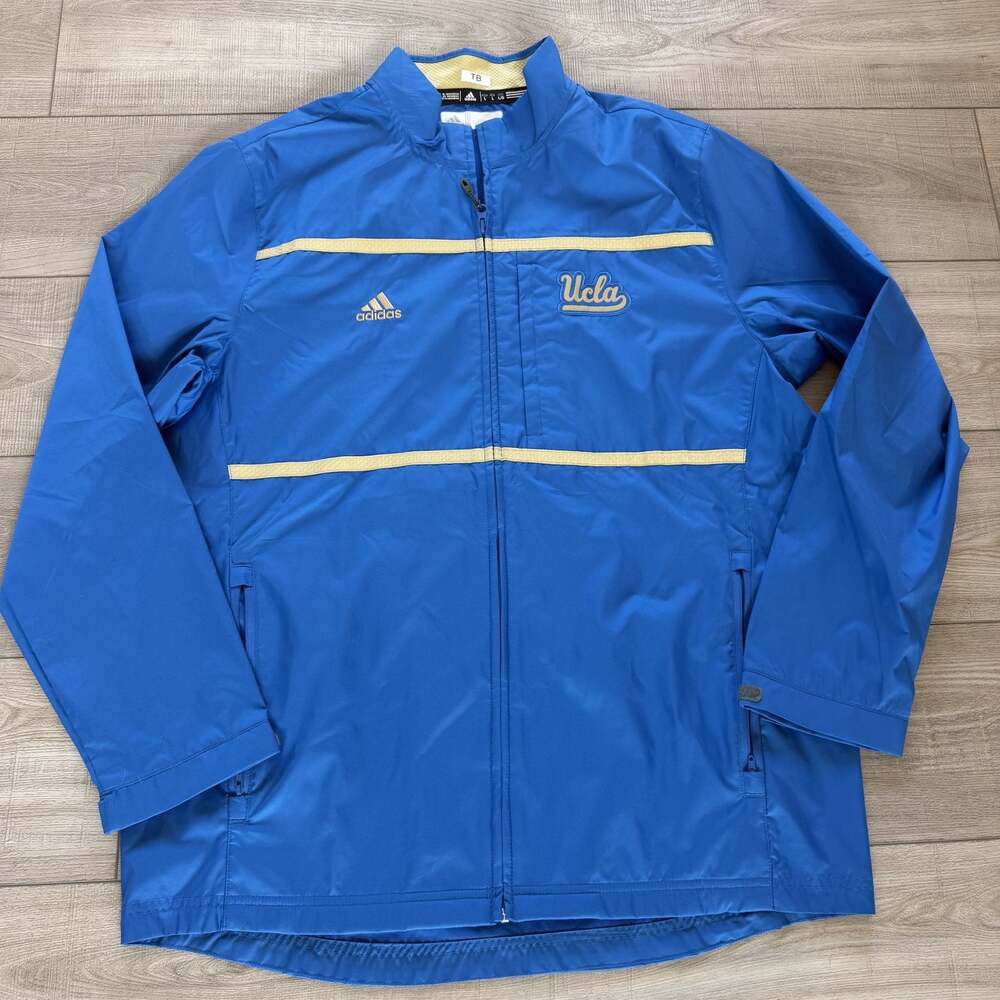 adidas UCLA Bruins Mens L Blue Gold Full Zip